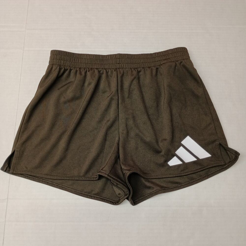 Adidas Women's Train‎ Essentials Big Logo Green Shorts Size S
